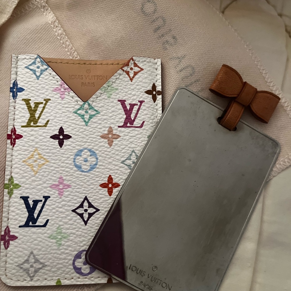 Louis Vuitton Multicolor Monogram Card Holder and Mirror